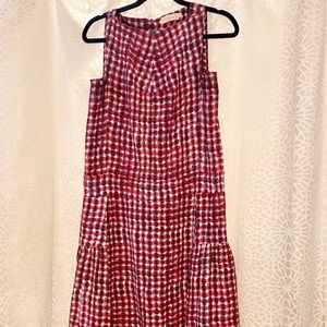 Tory Burch ‘Sonda’ Silk Drop Waist Midi Dress